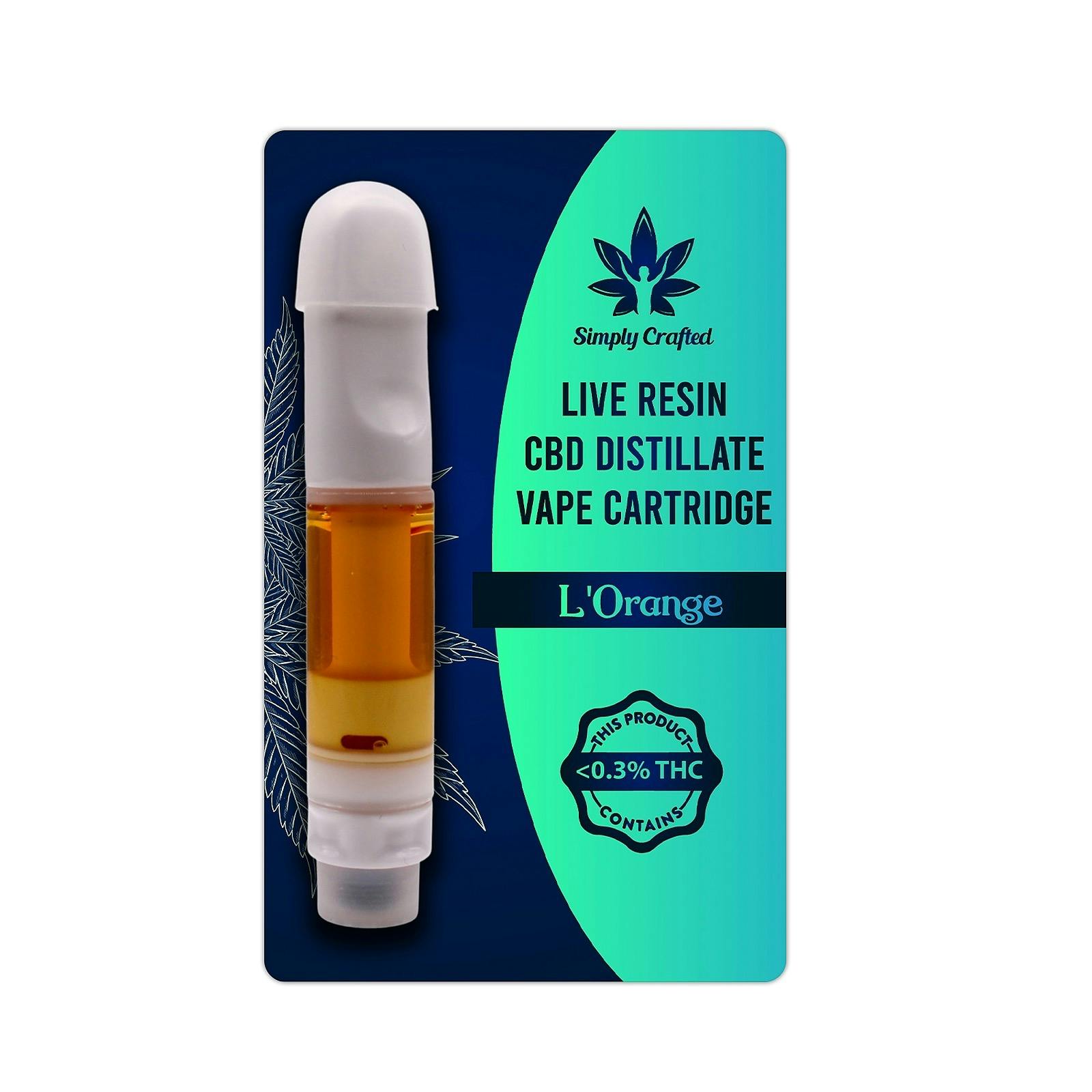 Simply Crafted Free Shipping 25 Off With Code Leafly Lorange Live Resin Cbd Distillate 2515