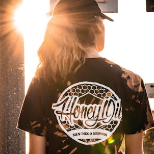 Photo of Tie Dye Honey Oil T-Shirt (Hand Made)