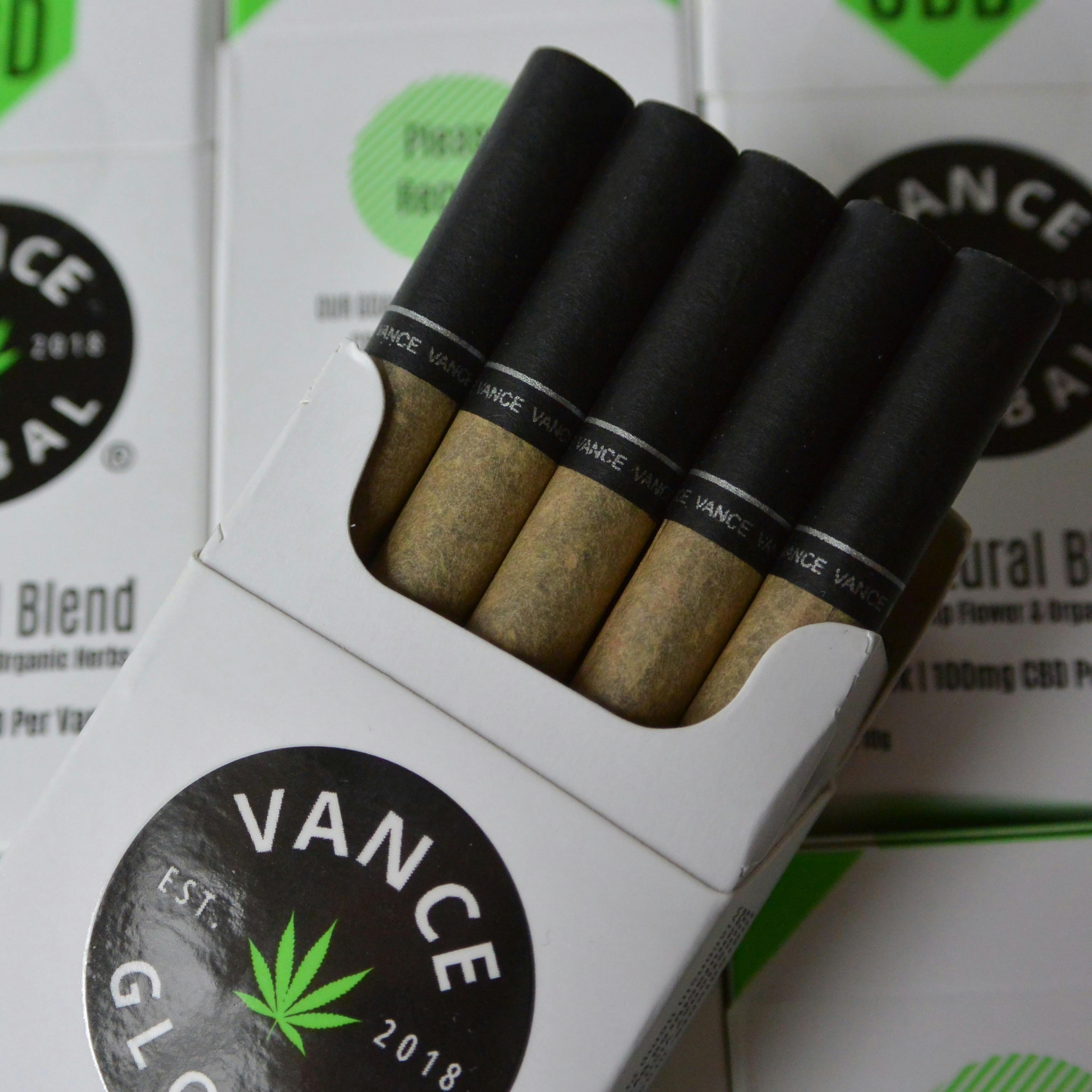 Vance Global All Natural Blend CBD and Lavender Cigarettes Leafly