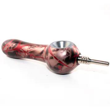 Photo of Smoking Pipe Ghost Bronze with Red Splash Matte Finish