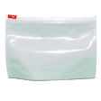 Product image for Exit Bag w/Ziplock (Red) Style Closure 12x9x4 Inch White-250 Ct ($0.74) Child Resistant Re-Closeable