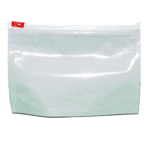 Photo of Exit Bag w/Ziplock (Red) Style Closure 12x9x4 Inch White-250 Ct ($0.74) Child Resistant Re-Closeable