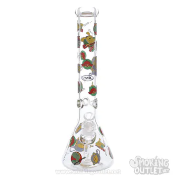 Photo of 4 Cartoon Cornucopia 7mm Beaker Bong by Diamond Glass