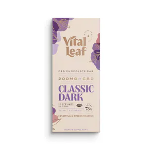 Photo of CBD Chocolate Bar | Classic Dark | 200mg CBD