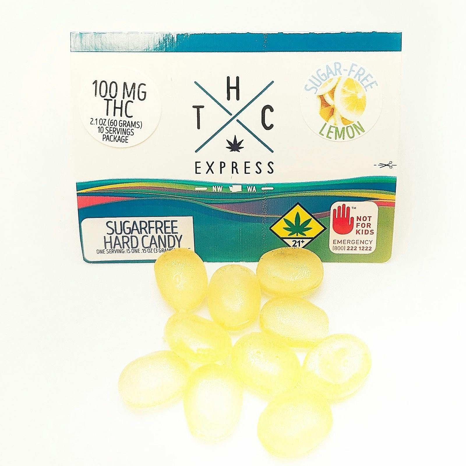 THC Express Lemon SugarFree 100mg 10pack Leafly