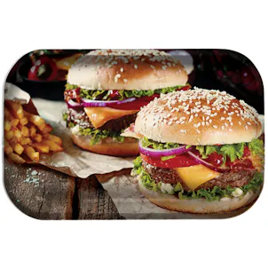 Photo of Pulsar “Burger World” Metal Rolling Tray (11” x 7”)