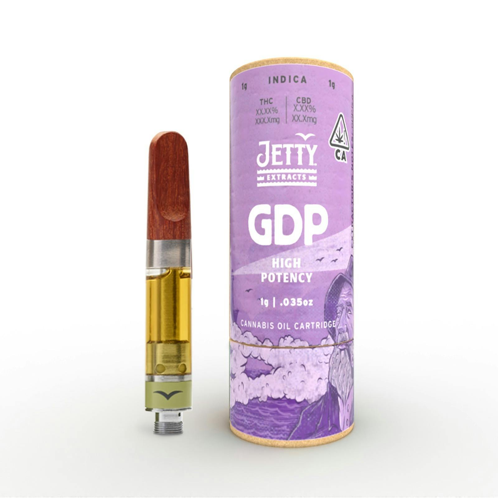 Jetty Extracts Granddaddy Purps HIGH THC Cartridge 1g Leafly