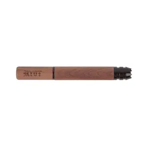 Photo of RYOT® Large (3") WOOD Premium TWIST One Hitter with BLACK DIGGER Tip in Walnut