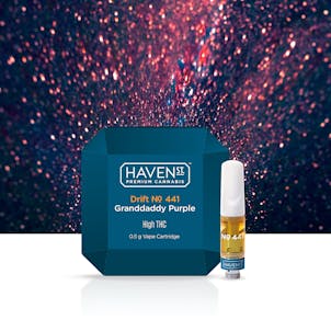 Photo of Haven St. Drift No. 441 Granddaddy Purple Vape Cartridge