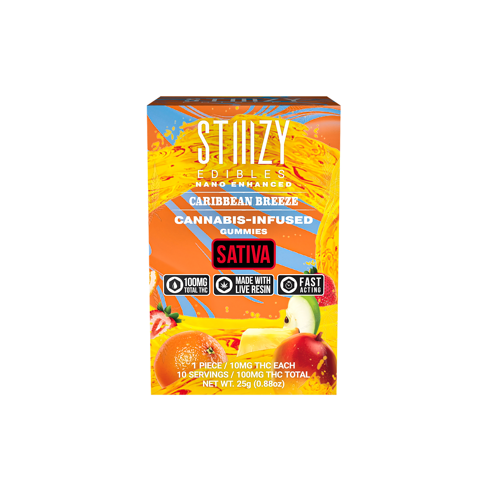 STIIIZY: CARIBBEAN BREEZE STIIIZY EDIBLES - 100MG GUMMIES | Leafly