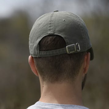 Photo of GARMENT WASHED, HOLY SMOKE, UNISEX OLIVE CAP