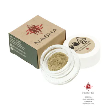 Photo of CBD Rich Gush Mints 1.2g Green Unpressed Hash