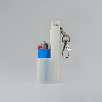 Photo of Glow-in-the-Dark, Terrapin Mini Lighter and Joint Holder + Keychain - Gold Pizza