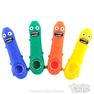 Photo of 4.75" Pickle Rick Silicone Spoon Pipe