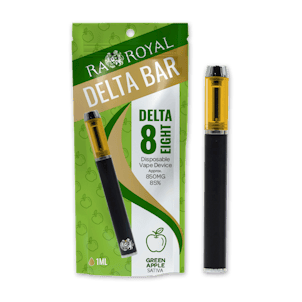 Photo of R.A. Royal Delta-8 Vape Pen: Green Apple (Sativa)