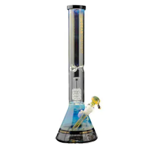 Photo of GEAR Premium 18″ Tall Tuxedo Plush Beaker Tube W/Black Accents & Barrel Dome Perc – Colour Changing