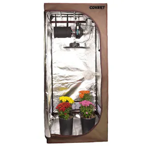 Photo of Hydrobuilder Covert 3' x 3' 150 Watt UFO LED Grow Tent Kit