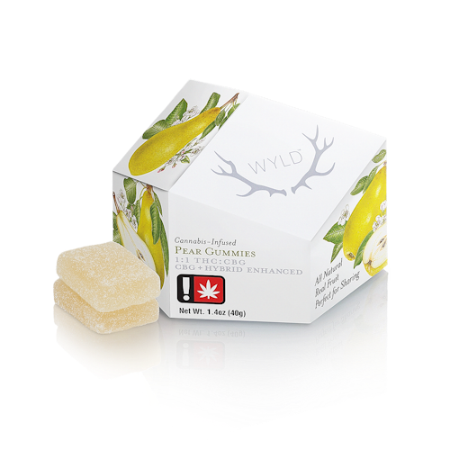 Pear 1:1 CBG + Hybrid Enhanced Gummies 50mg