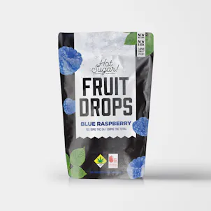 Photo of Sour Blue Raspberry Fruit Drops 100mg 10-pack