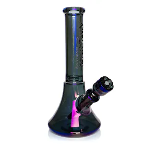 Photo of 14" Metallic Terminator Finish Revolution Bell Base Water Pipe by Red Eye Glass