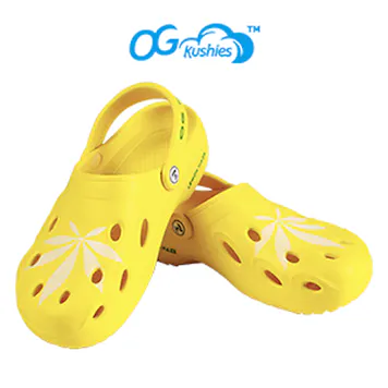 Photo of OG Kushies Unisex Clogs Shoes Slippers Sandals in Lemon Haze