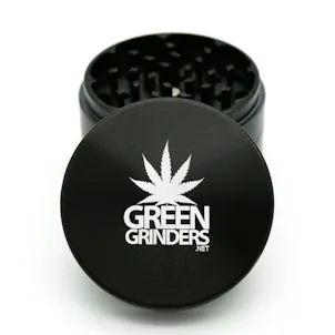 Photo of 2.5" 4 Piece Aluminum Herb / Weed Grinder - By GreenGrinders Carrying Pouch & Kief Scraper Included