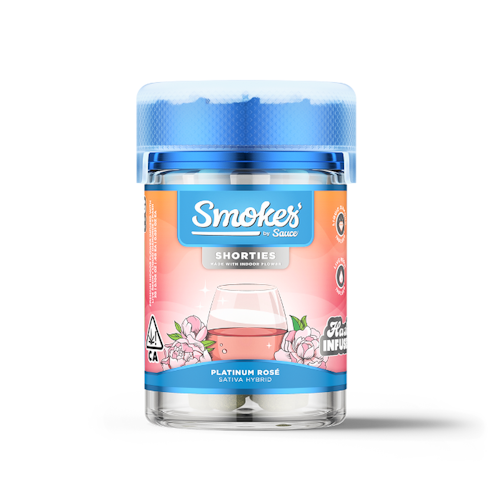 Sauce Essentials: Smokes Infused Preroll 5 Pack - Platinum Rosé (Sativa Hybrid) 3g | Leafly