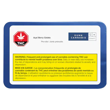 Photo of Dunn Cannabis Acai Berry Gelato Pre-Rolls