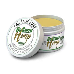 Photo of GoGreen Hemp CBD Balm 500mg Eucalyptus & Lavender 1oz
