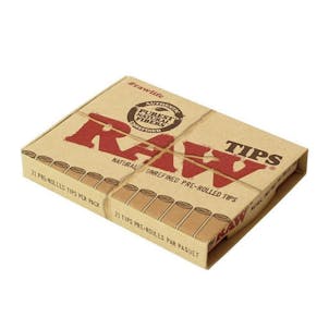 Photo of Raw Pre-Rolled Rolling Paper Tips (21 Pack)
