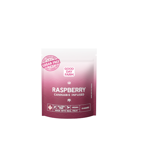 Good Day Farm: Good Day Farm: Raspberry | Sugar-Free Gummies | 10pk | 100mg | Leafly