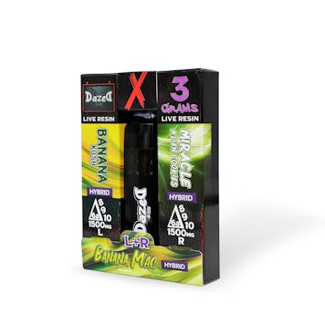 Photo of Banana Mac Cross, Delta Blenz (D8 + D9 + D10) Live Resin 3-in-1 Disposable — 3 Grams