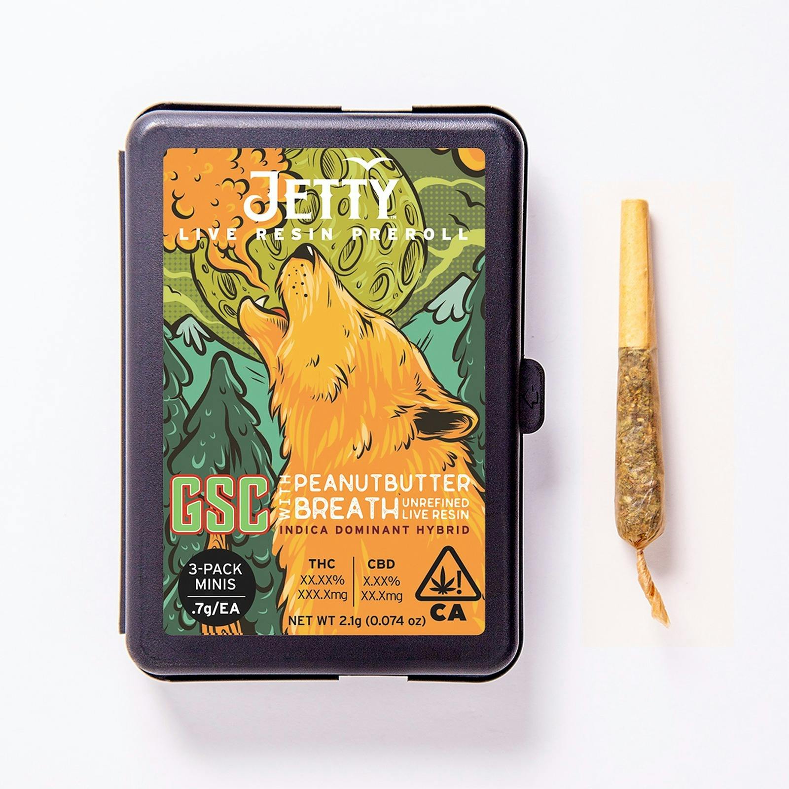 Jetty Extracts GSC x Peanut Butter Breath UNREFINED Live Resin Infused