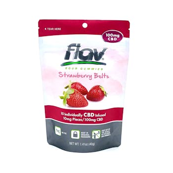 FLV-ED-9386 Strawberry Sour Belts CBD 1/1