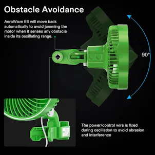 Photo of VIVOSUN AeroWave E6 Clip-on Fan, Green, 2-Pack