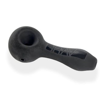 Photo of 4" Grav Sandblasted Glass Spoon