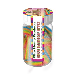 Photo of Hemp Based Rainbow Sour Gummies Kosher