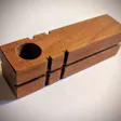 Product image for MAPLE Handmade Wooden Smoking Pipe - Travel Tobacco Pipe w/ Double Cross Accent