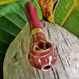 Photo of Hybrid Pipe w/Ceramic and Purpleheart Wood (5 in, 13 cm)