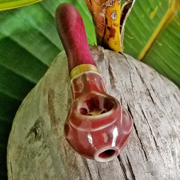 Photo of Hybrid Pipe w/Ceramic and Purpleheart Wood (5 in, 13 cm)