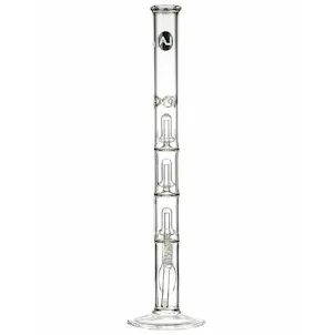 Photo of LA Pipes 26” 5mm Thick Triple Showerhead Straight Tube Bong