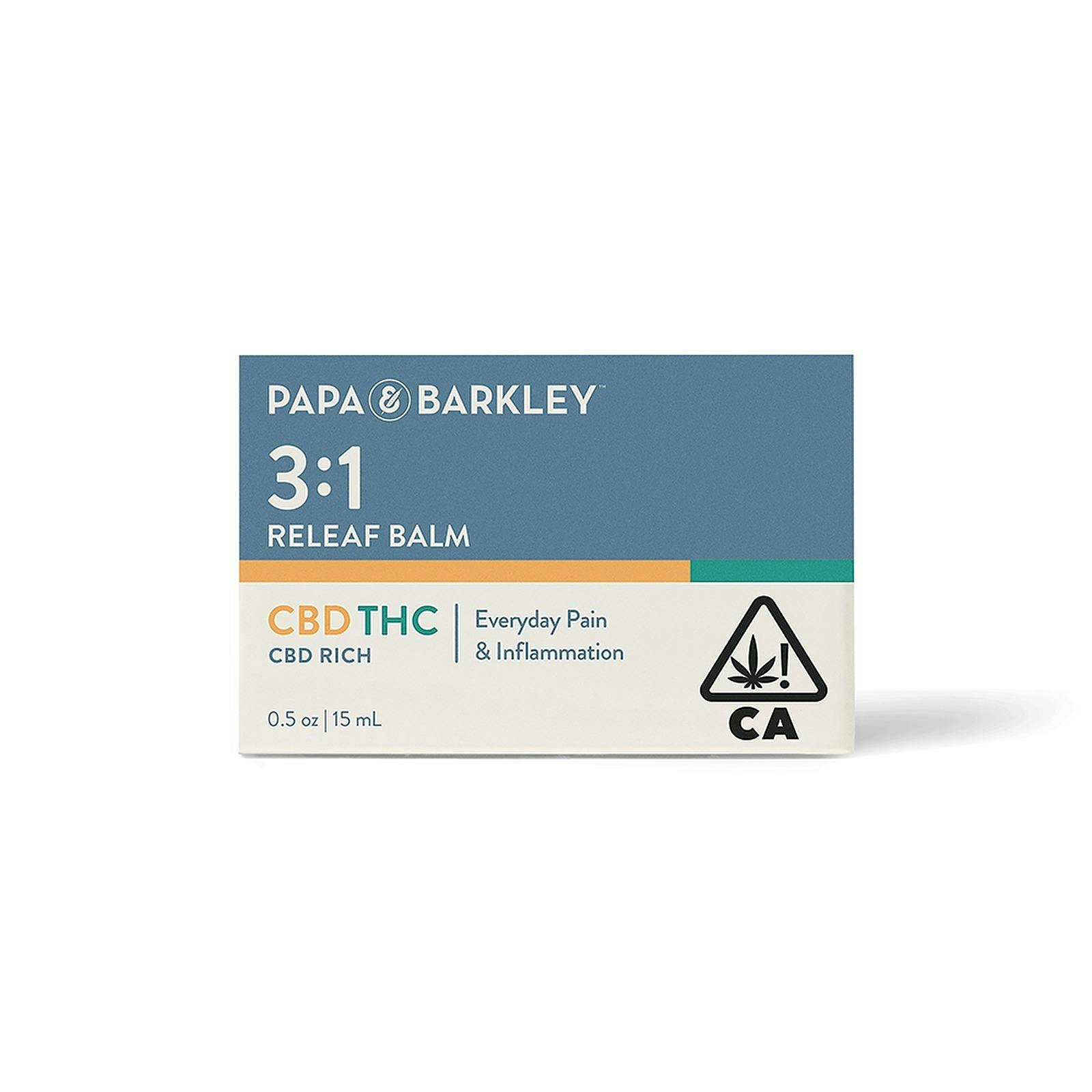 Papa And Barkley 3 1 Releaf Balm 15ml Leafly