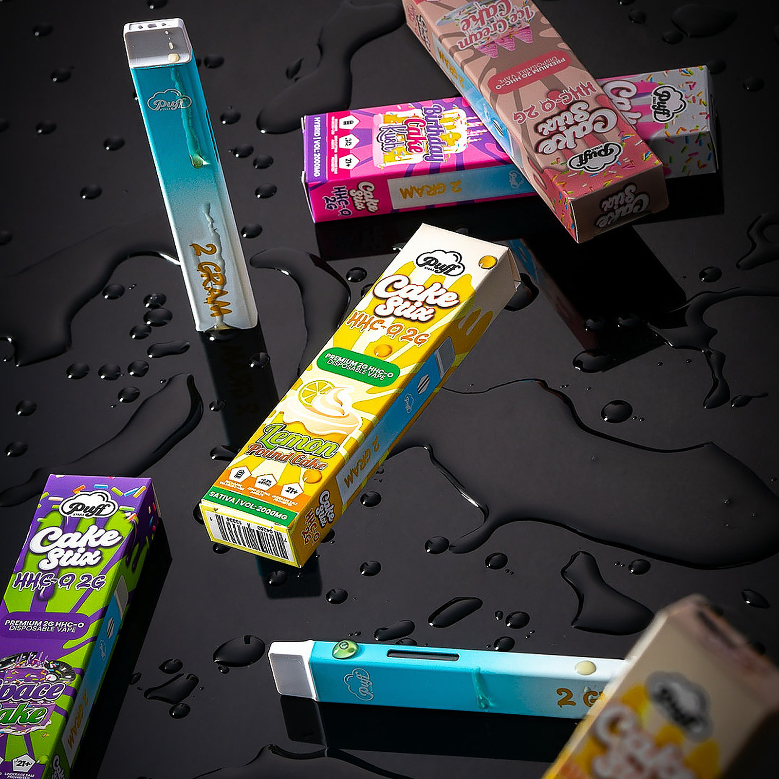 Puff Xtrax: Cake Stix HHC-O 2G Disposable Vape: Lemon Pound Cake | Puff ...