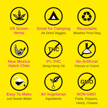 Photo of Hemp Extract, Hatch Green Chile, Cheddar Mac and Cheese w/ 35 mg Hemp-CBD 2 pack