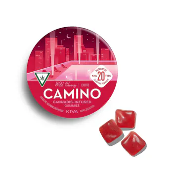 Photo of 20mg Camino 'Excite' Wild Cherry High Dose Gummies 200mg THC total