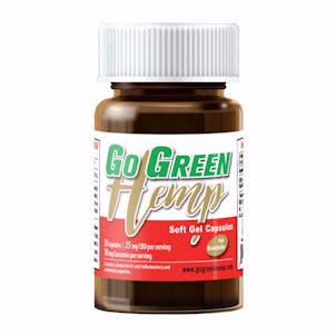 Photo of GoGreen Hemp CBD Oil Gel Capsules with Curcumin (25mg CBD + 10mg Curcumin) (30 capsules)