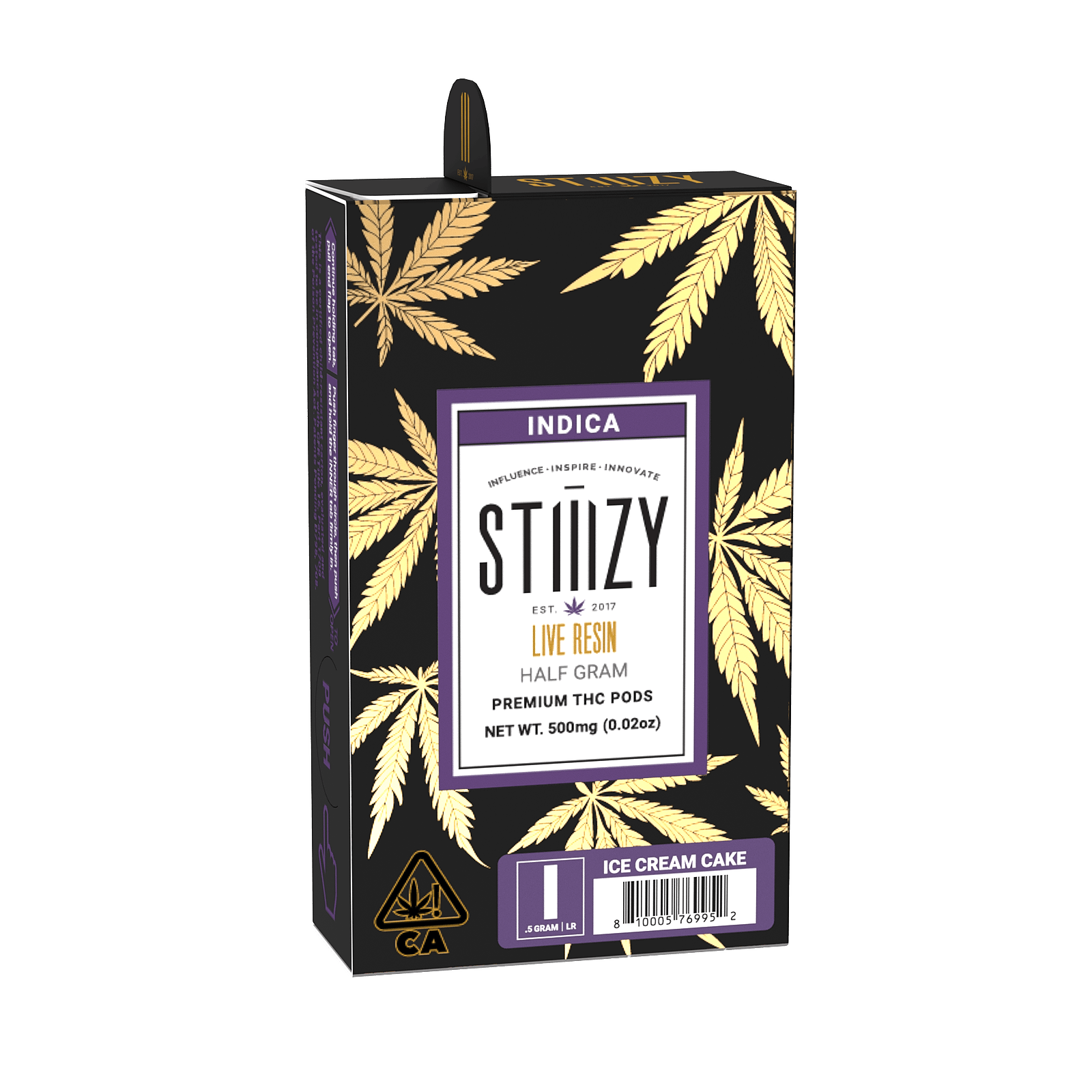 Stiiizy Ice Cream Cake Live Resin Pod 05g Leafly