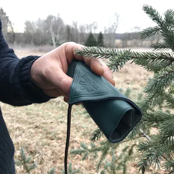 Photo of "Deep Forest Green" Leather Pouch / Case