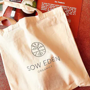 Photo of SOW EDEN | BRAND LOGO CANVAS TOTE BAG