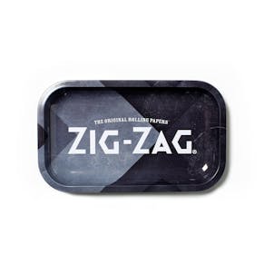 Photo of Zig-Zag Medium Metal Rolling Tray - Since 1879 (Black)